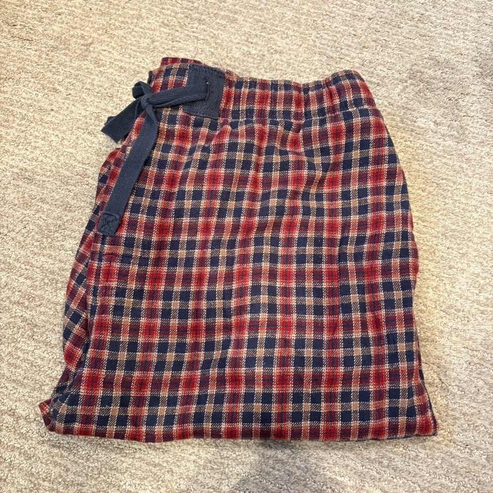 Vintage Collection Red and Blue Pajama Pants with Pockets - Size Large